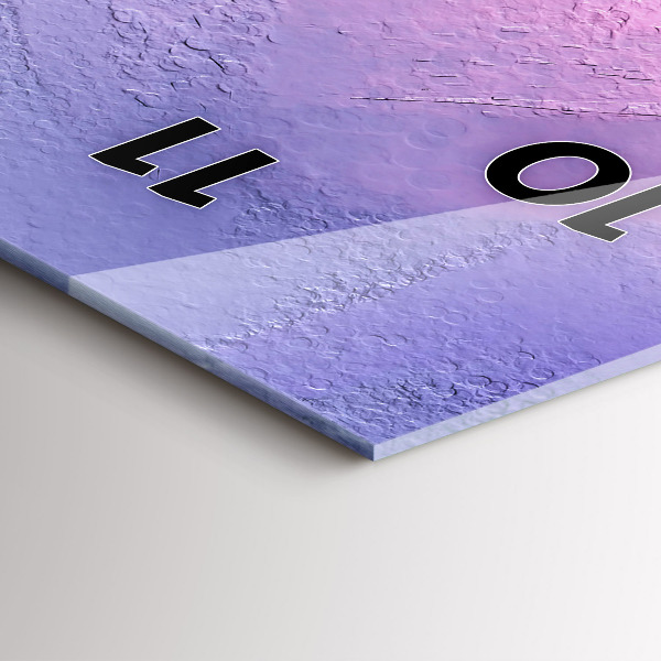 Zegar szklany pionowy Pejzaż morski