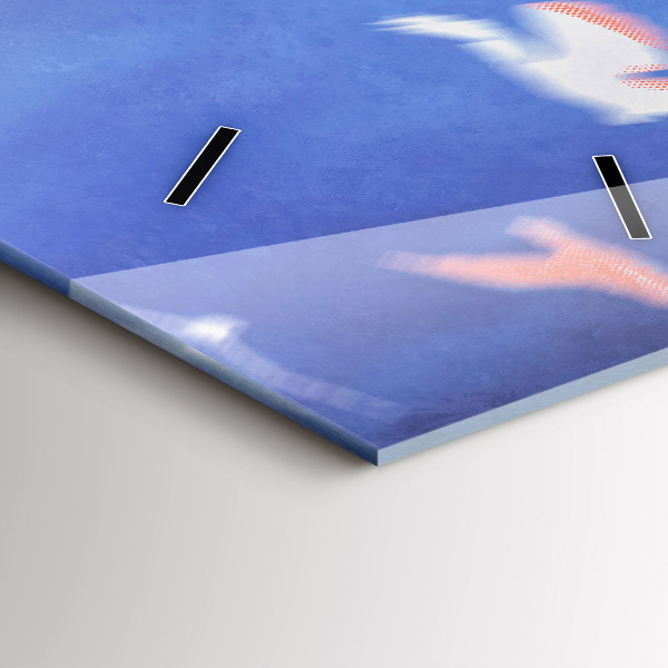 Zegar szklany pionowy Chłopiec ze skrzydłami