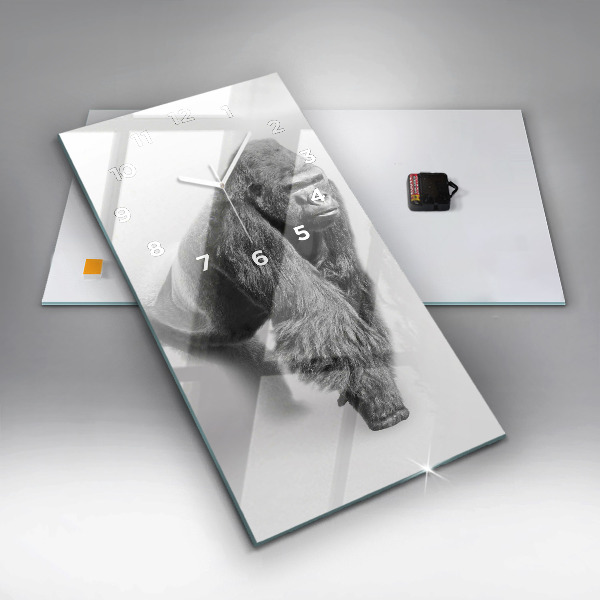 Zegar szklany pionowy Kolekcja sztuki zwierząt