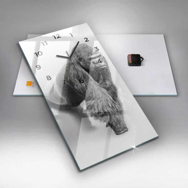 Zegar szklany pionowy Kolekcja sztuki zwierząt