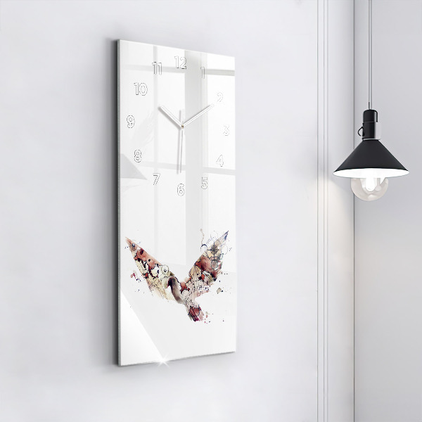 Zegar szklany pionowy Abstrakcyjny widok