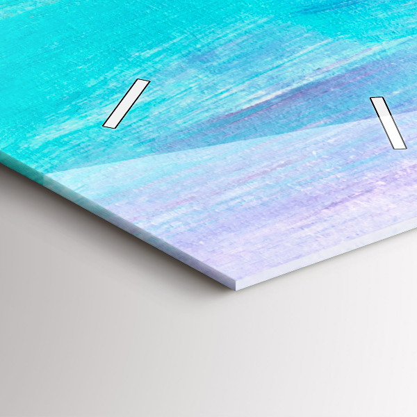 Zegar szklany pionowy Abstrakcja drapaczy chmur