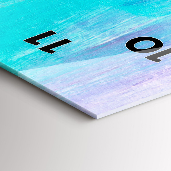 Zegar szklany pionowy Abstrakcja drapaczy chmur