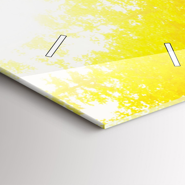 Zegar szklany pionowy Widok na wodospad