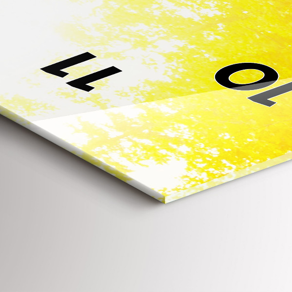 Zegar szklany pionowy Widok na wodospad