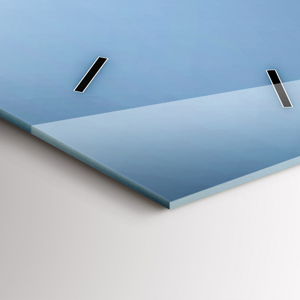 Zegar szklany pionowy Łabędzie w serce