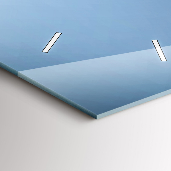 Zegar szklany pionowy Łabędzie w serce