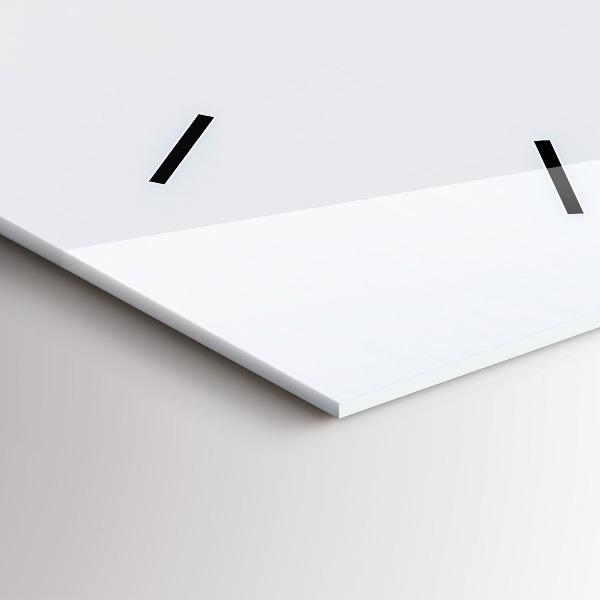 Zegar szklany pionowy Latająca wyspa i wodospad