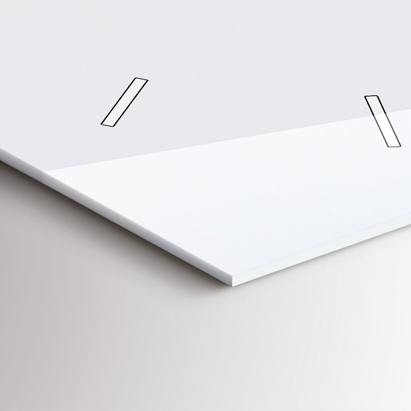 Zegar szklany pionowy Latająca wyspa i wodospad