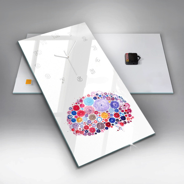 Zegar szklany pionowy Kolorowa Abstrakcyjna ilustracja