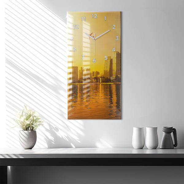 Zegar szklany pionowy Rzeka Zhujiang Chiny