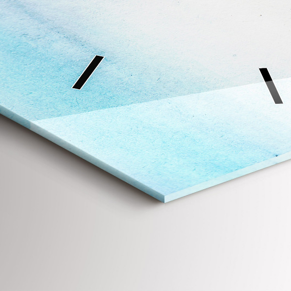 Zegar szklany pionowy Malowany pejzaż Paryża