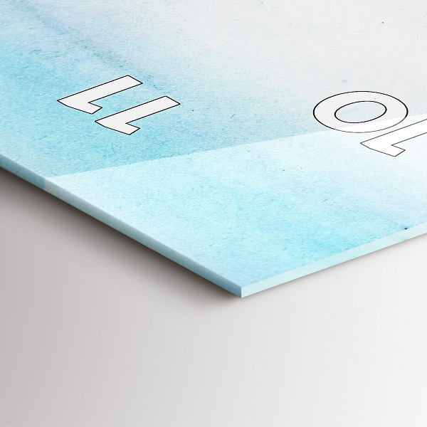 Zegar szklany pionowy Malowany pejzaż Paryża