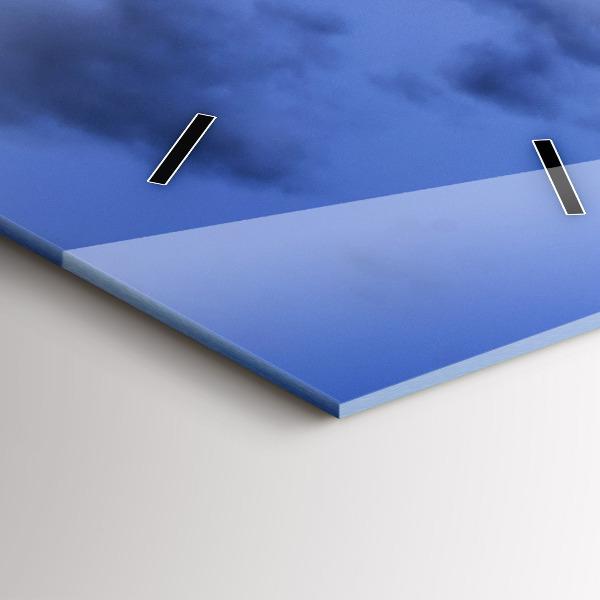 Zegar szklany pionowy Czerwony londyński autobus