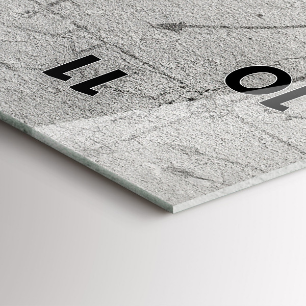 Zegar szklany pionowy Szkic Miasta