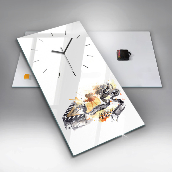 Zegar szklany pionowy Kinematografia kamera