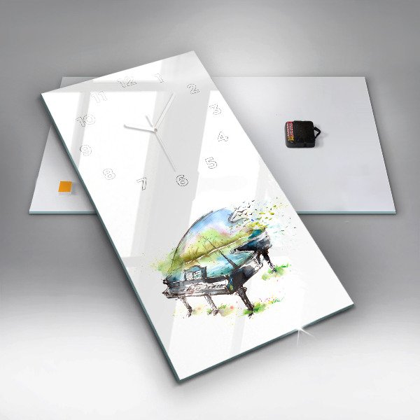 Zegar szklany pionowy Ilustracja 4 Pory Roku