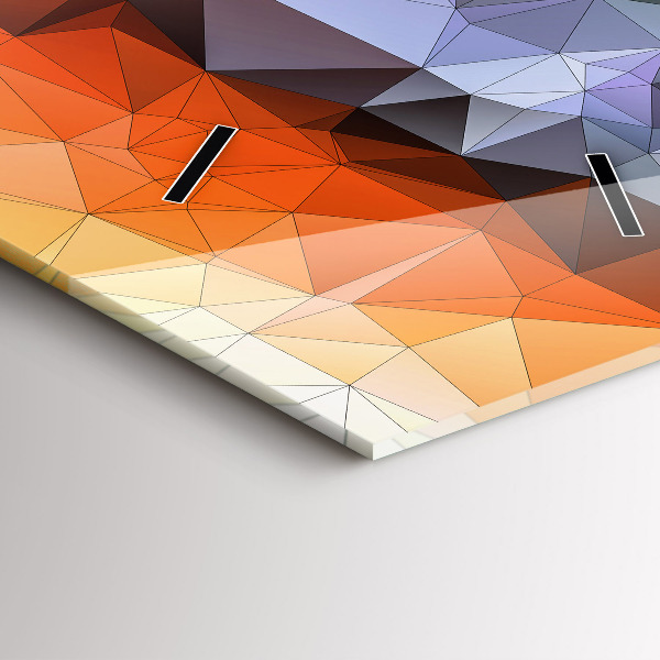 Zegar szklany pionowy Kolorowe ludzkie oko