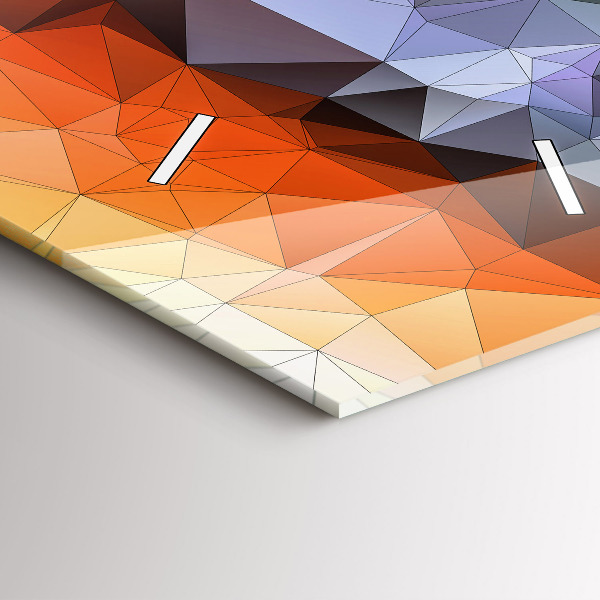 Zegar szklany pionowy Kolorowe ludzkie oko