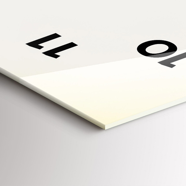 Zegar szklany pionowy Jeleń o wschodzie słońca