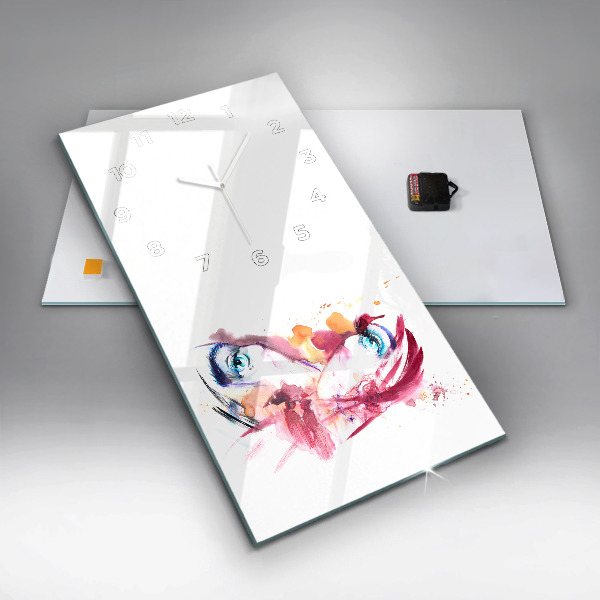 Zegar szklany pionowy Romantyczna para