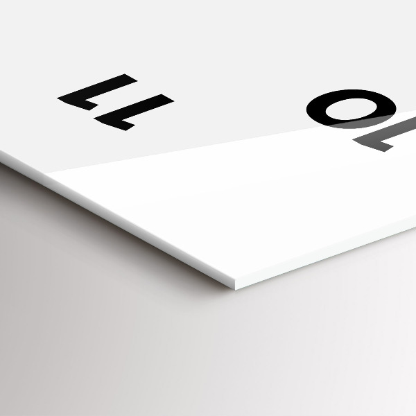 Zegar szklany pionowy Czerwony obcas