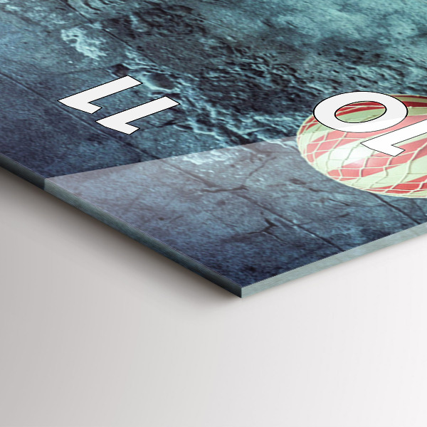 Zegar szklany pionowy Malowane balony