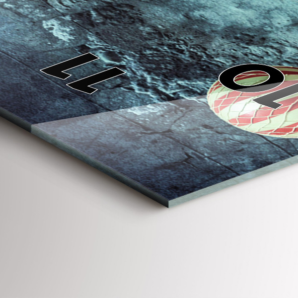 Zegar szklany pionowy Malowane balony