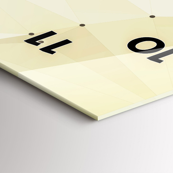 Zegar szklany pionowy Stworzenie Adama