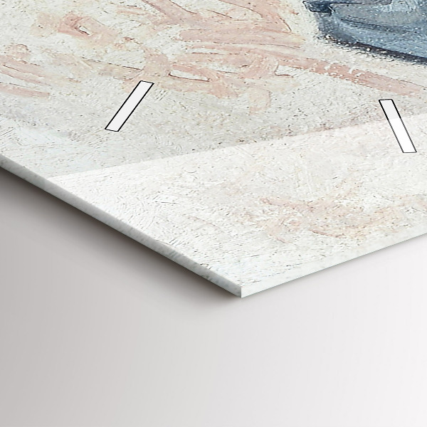 Zegar szklany pionowy Malarstwo abstrakcyjne