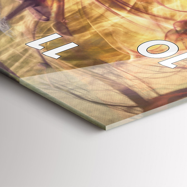 Zegar szklany pionowy Portret kobiety