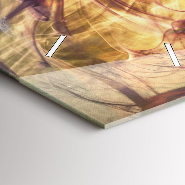 Zegar szklany pionowy Portret kobiety