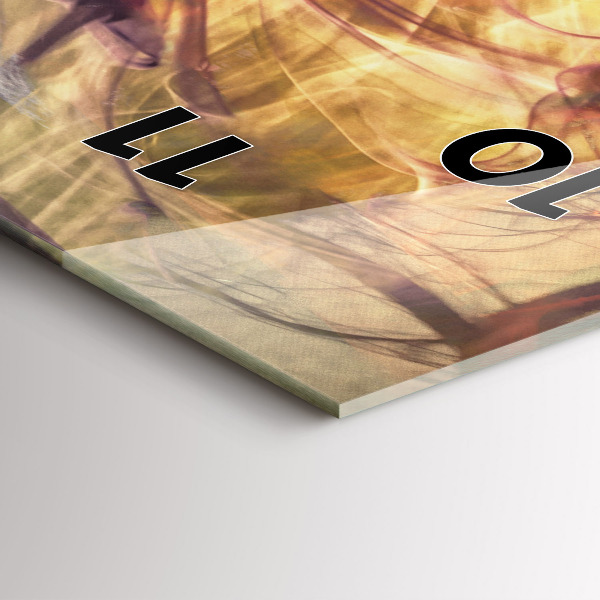 Zegar szklany pionowy Portret kobiety