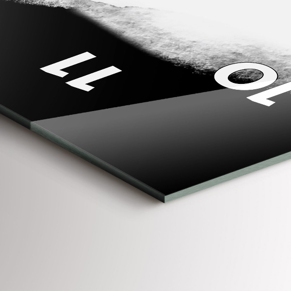 Zegar szklany pionowy Portret kobiety