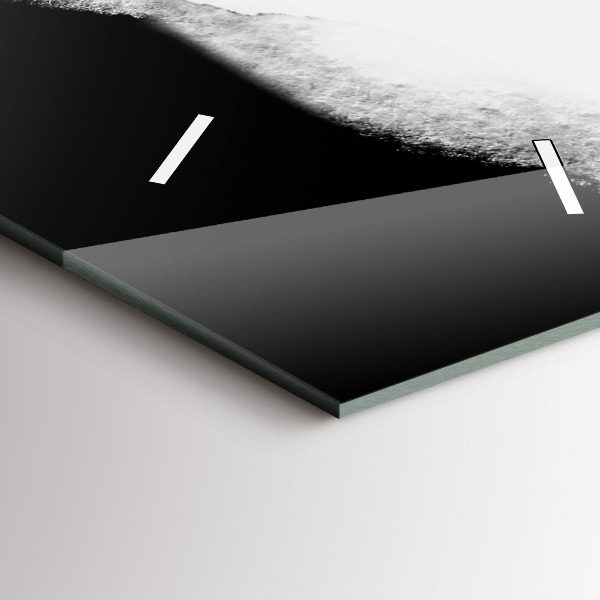 Zegar szklany pionowy Portret kobiety