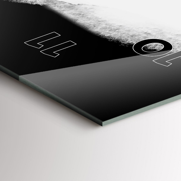 Zegar szklany pionowy Portret kobiety