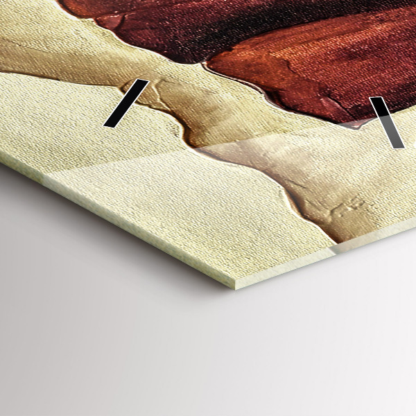 Zegar szklany pionowy Malowane maki