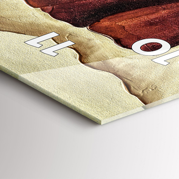 Zegar szklany pionowy Malowane maki