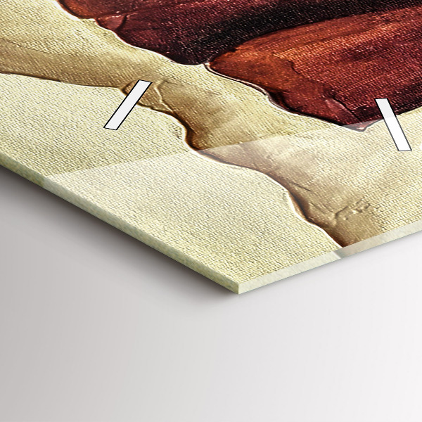 Zegar szklany pionowy Malowane maki