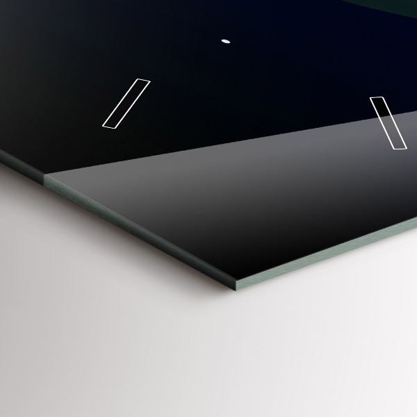 Zegar ścienny pionowy Cyberprzestrzeń miasto