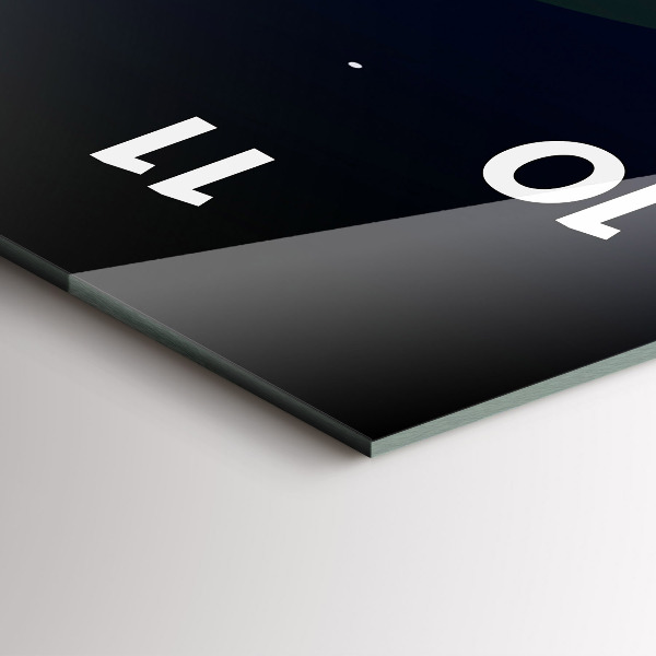 Zegar ścienny pionowy Cyberprzestrzeń miasto