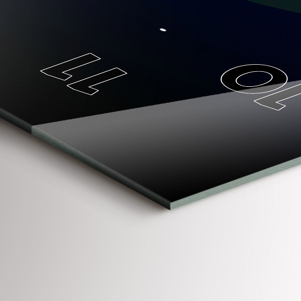 Zegar ścienny pionowy Cyberprzestrzeń miasto