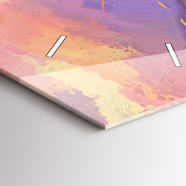 Zegar ścienny pionowy Pejzaż natury i kwiatów