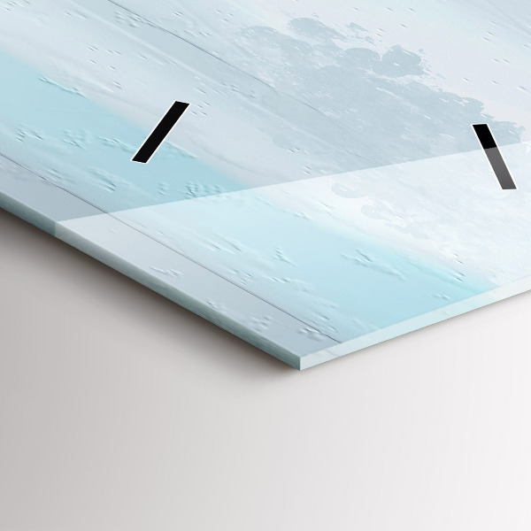 Zegar ścienny pionowy Abstrakcyjny most