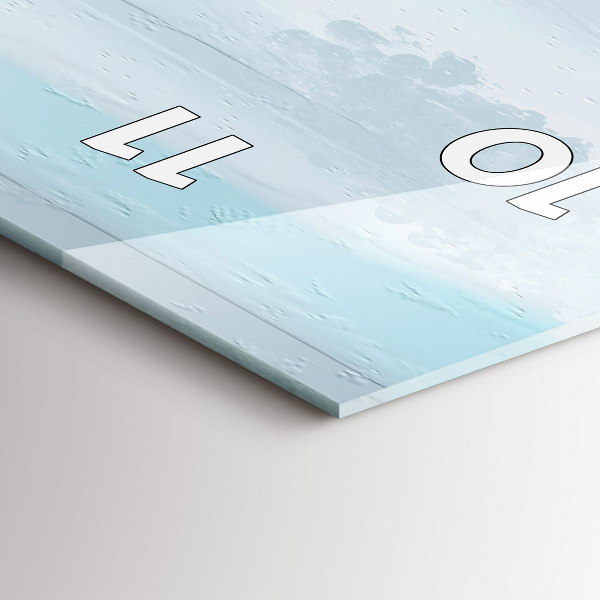 Zegar ścienny pionowy Abstrakcyjny most