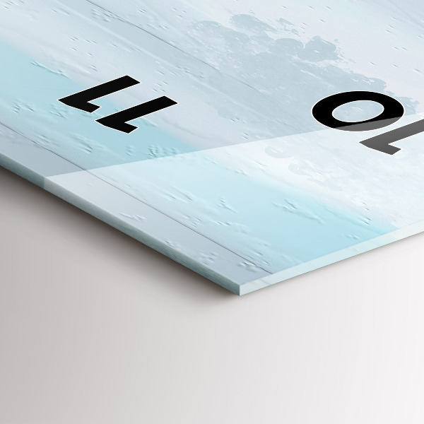 Zegar ścienny pionowy Abstrakcyjny most