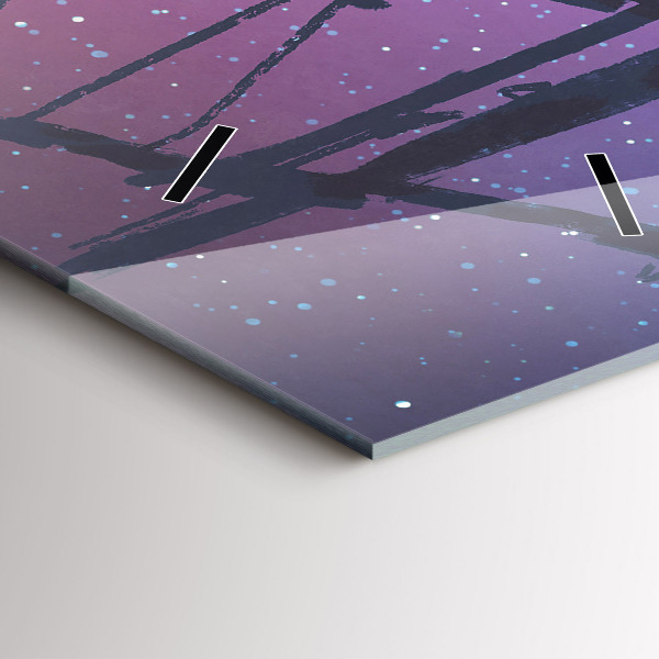 Zegar ścienny pionowy Żaglowiec fantasy