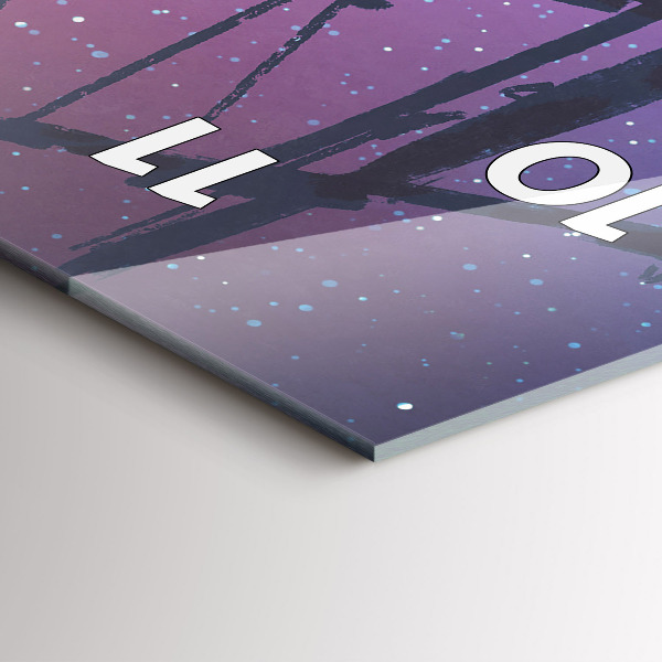 Zegar ścienny pionowy Żaglowiec fantasy