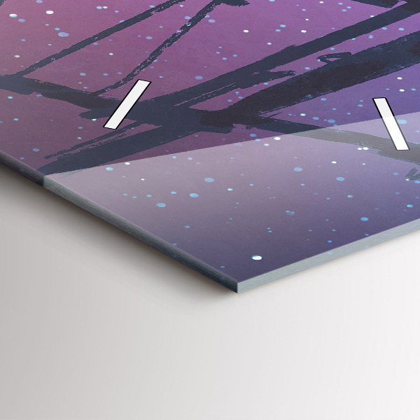 Zegar ścienny pionowy Żaglowiec fantasy