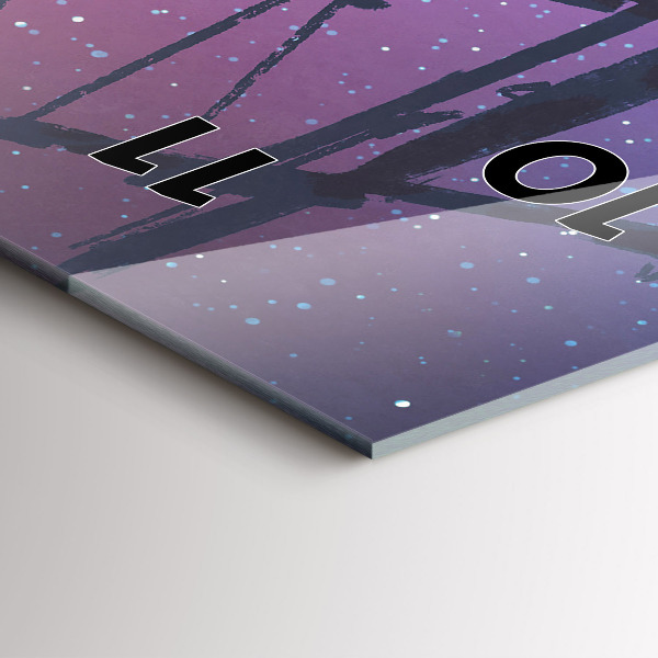 Zegar ścienny pionowy Żaglowiec fantasy